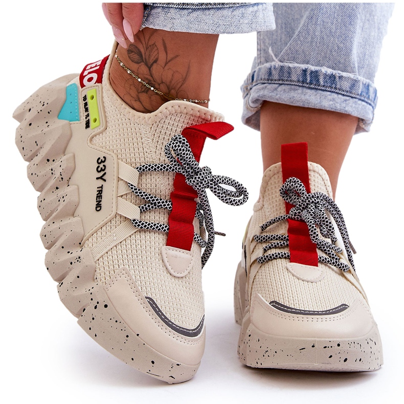 PS1 Tênis sem cadarço da moda Beige Evolution bege