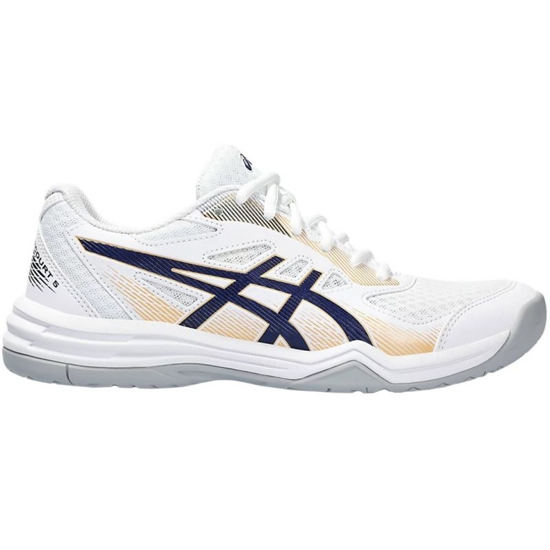 Tênis de vôlei Asics Upcourt 5 W 1072A088 104 branco branco