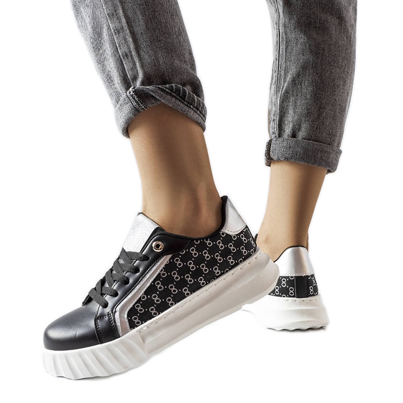 Tênis plataforma preto Giuseppe