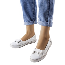 Inna Tênis de tecido branco Winifred 8826 White vermelho