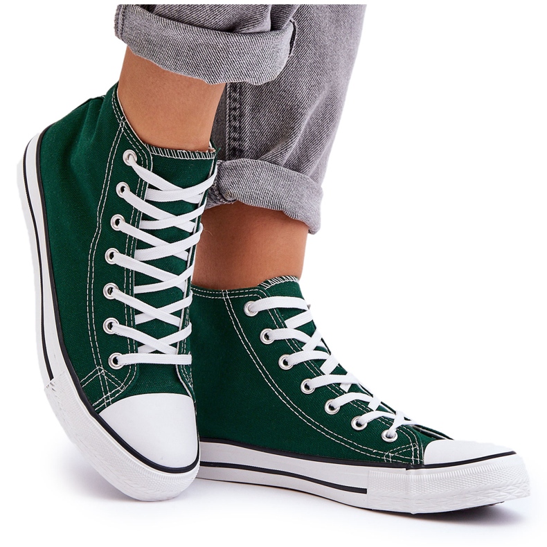 FR1 Tênis Clássico Feminino High Green Remos verde