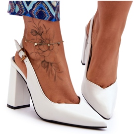 Sapatilha Peep Toe Clássica Branca My Love branco Sapatilha Peep Toe Clássica Branca My Love branco