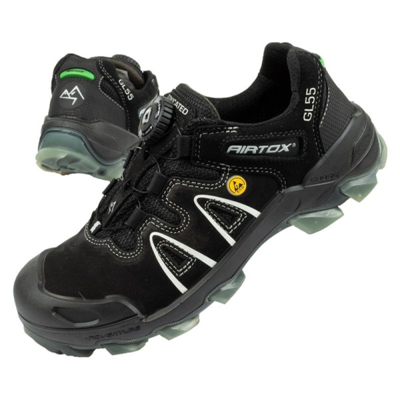 Sapatos de trabalho Airtox Techfiber S3 Src Esd GL553CA preto Sapatos de trabalho Airtox Techfiber S3 Src Esd GL553CA preto