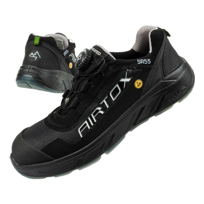 Sapatos de trabalho Airtox Techfiber S1-P Src Esd SR551CA preto Sapatos de trabalho Airtox Techfiber S1-P Src Esd SR551CA preto