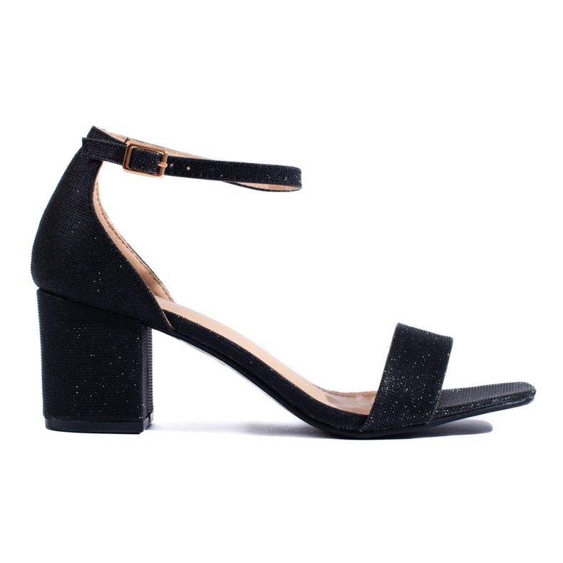 Sandália preta de salto alto Shelovet preto