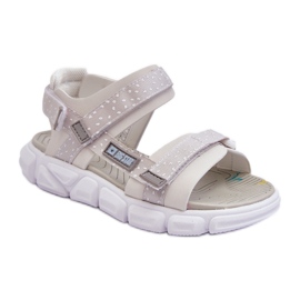 Sandália infantil com velcro Big Star LL374201 cinza
