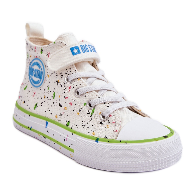 Tênis infantil com padrão Big Star LL374049 branco