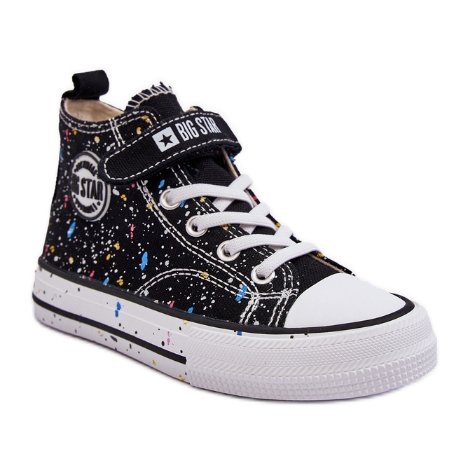 Tênis infantil estampado Big Star LL374050 preto