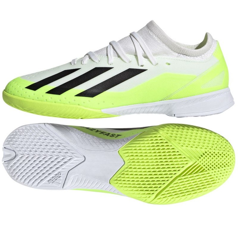 Chuteira Adidas X Crazyfast.3 In Jr IE1563 branco branco