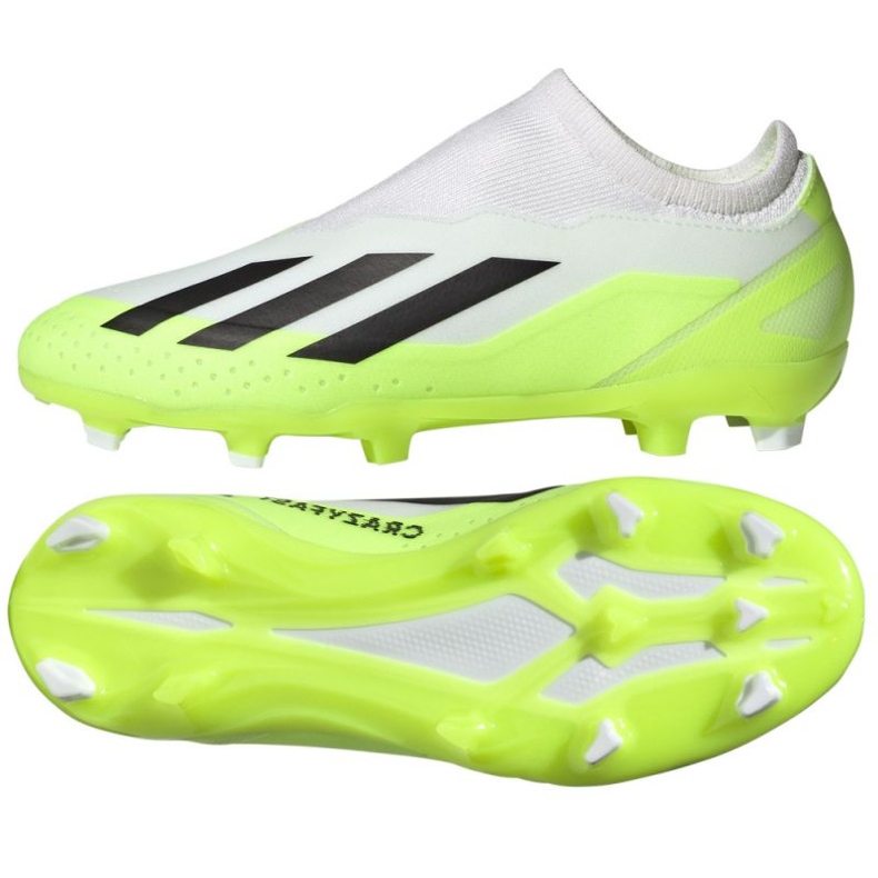 Tênis adidas X CRAZYFAST.3 Ll Fg Jr ID9357 branco branco