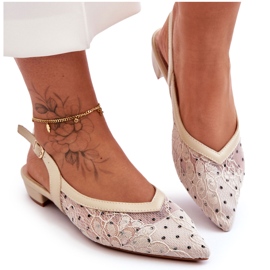 PG1 Sapatilhas femininas de balé bege Adore