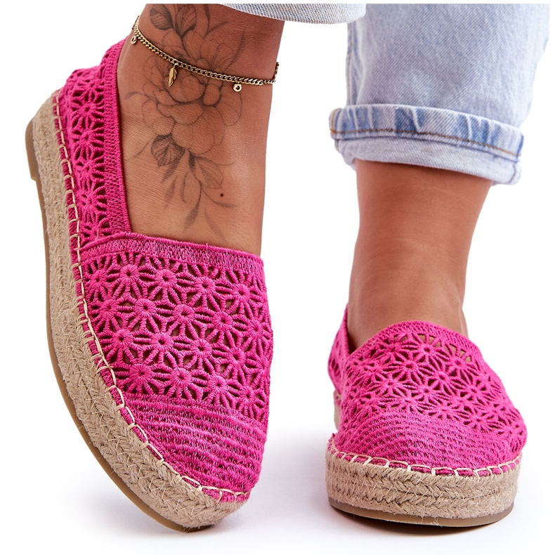 PG1 Alpargatas Openwork Feminina Rosa One Lover