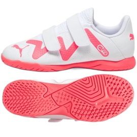 Chuteira Puma Future Play It V Jr 107395-01 branco branco