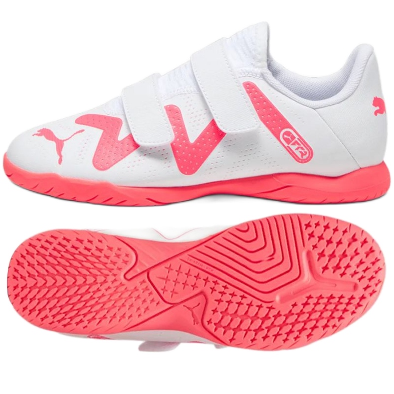 Chuteira Puma Future Play It V Jr 107395-01 branco branco Chuteira Puma Future Play It V Jr 107395-01 branco branco