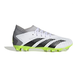 Chuteira Adidas Predator Accuracy.3 Mg M IE9484 branco e cinza branco