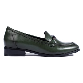 W. Potocki Sapatos elegantes verde escuro da Potocki