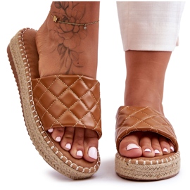 Chinelos Camel Lullaby Platform femininos castanho