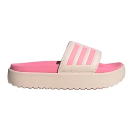 Chinelos Adidas Adilette Platform HP9409 rosa bege