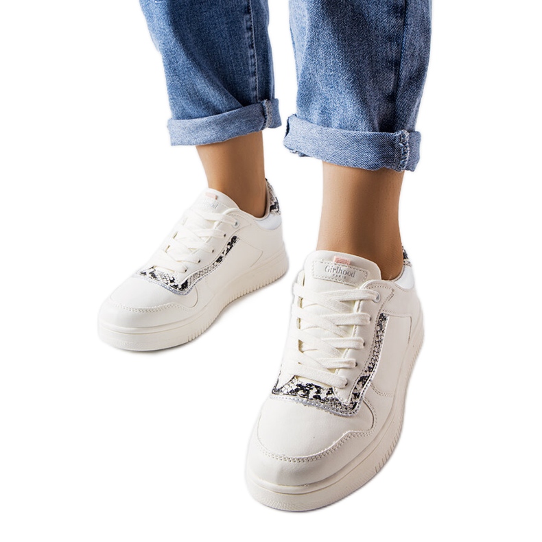 Tênis branco de couro ecológico Nelma