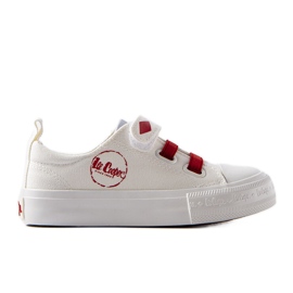Tênis Lee Cooper branco e vermelho infantil