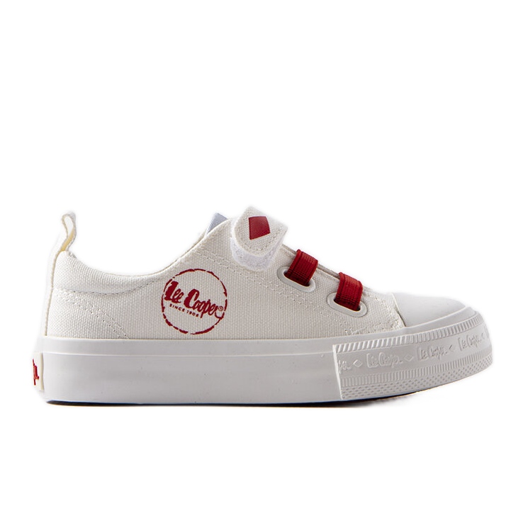 Tênis Lee Cooper branco e vermelho infantil