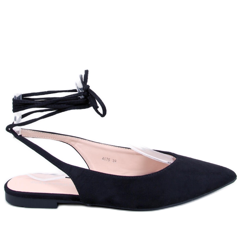 Dentoni Sapatilha preta com amarração preto