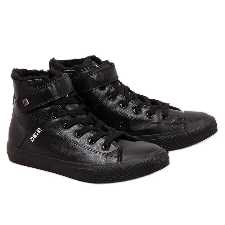Sapatilhas isoladas pretas de homem Big Star Y174020F preto