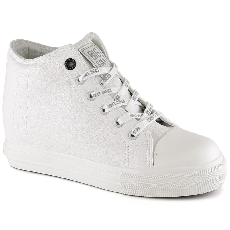 Tênis feminino com cunha branco Big Star EE274128