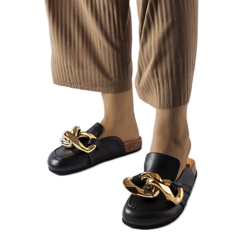 Correntes deslizantes pretas de Christelle preto