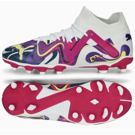 Tênis Puma Future Match Creativity Jr FG/AG 107412 01 branco, mistura de cores branco