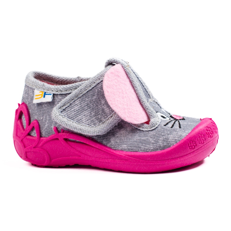 SHELOVET Chinelos de velcro para meninas mouse 3F rosa