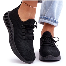 PG1 Tênis feminino sem cadarço em tecido preto Venett