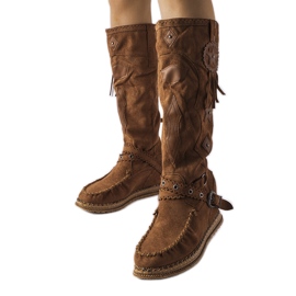 Inna Bota marrom estilo boho, Putignano