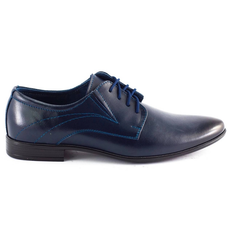 Olivier Sapatos de couro masculino 256 azul marinho