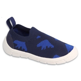 Calça infantil Befado azul marinho e azul 102X006