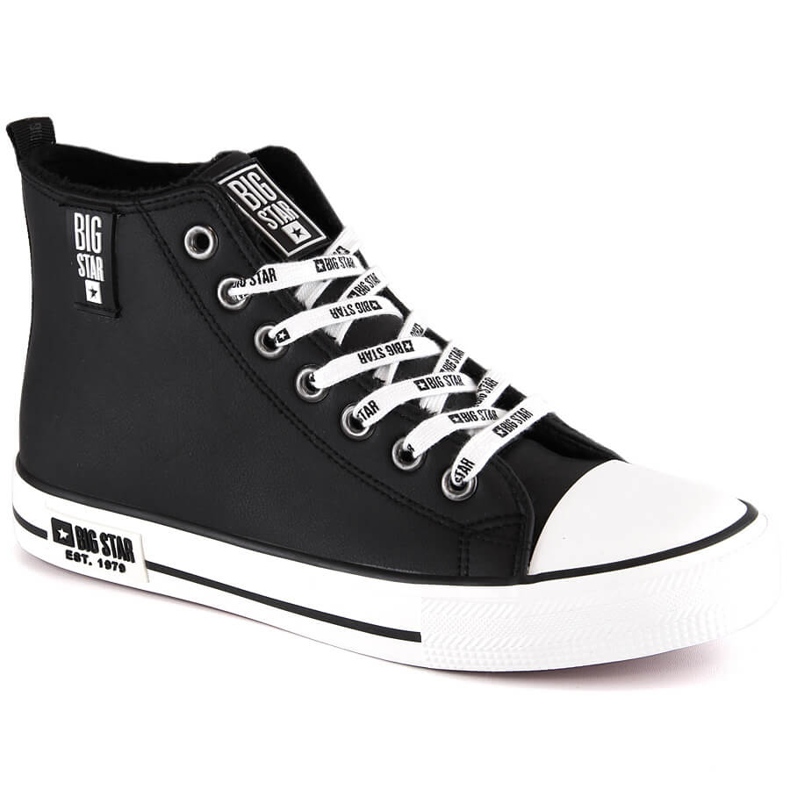 Tênis isolante masculino preto alto Big Star KK174346