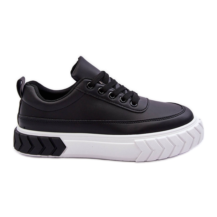 PG1 Tênis de plataforma clássico preto e branco Nannzie
