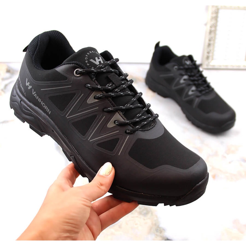 Potocki Tênis esportivo de trekking Vanhorn preto softshell