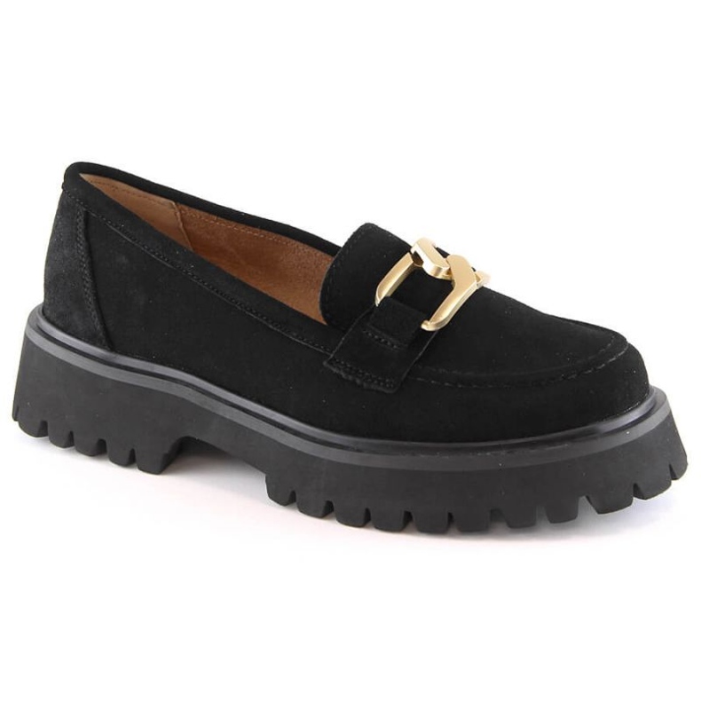 Sapato plataforma camurça Filippo W PAW459A preto