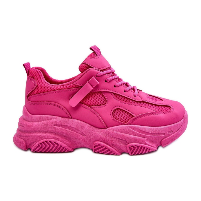 PG1 Tênis Chunky Platform Feminino Fuchsia Agnenia rosa