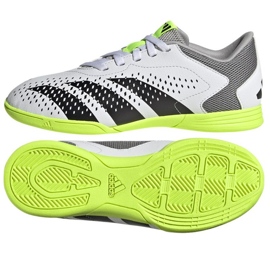 Chuteira Adidas Predator Accuracy.4 In Jr IE9440 branco branco
