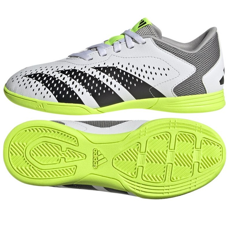 Chuteira Adidas Predator Accuracy.4 In Jr IE9440 branco branco