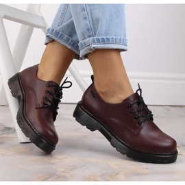 Sapatos Big Star W INT1569B bordô vermelho