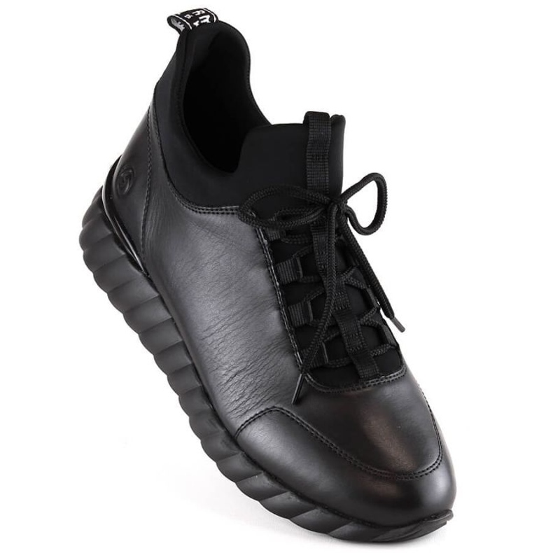 Sapatos de couro Rieker W RKR611B preto