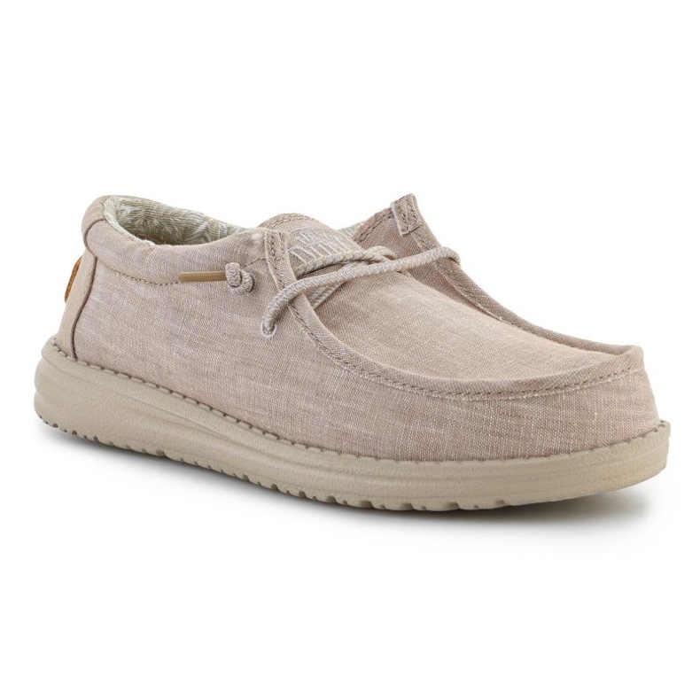 Sapatos juvenis Hey Dude Wally W 40041-205 bege