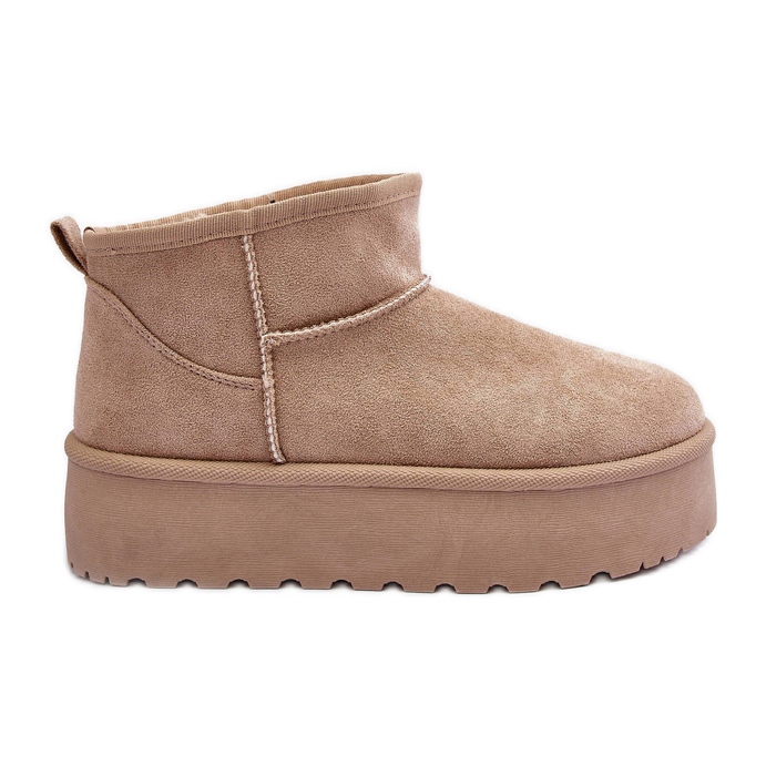 FD1 Botas de camurça para neve com plataforma bege Corcoran FD1 Botas de camurça para neve com plataforma bege Corcoran