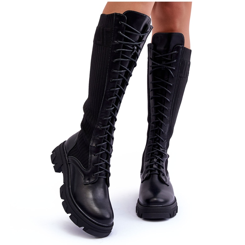 PS1 Botas Meia Baixas Preto Itona