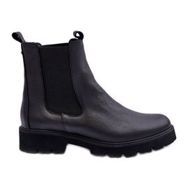 Botas de Couro Botas Jodhpur Preto Nicole 2672
