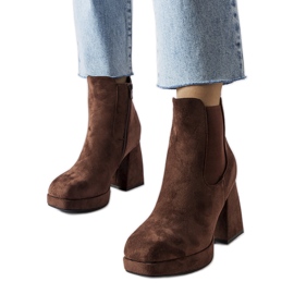 Botas de camurça ecológica marrom Province