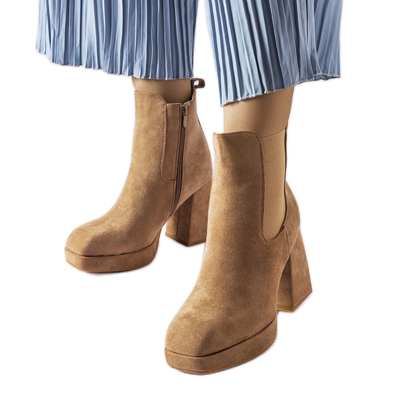 Botas de camurça ecológica bege da Province